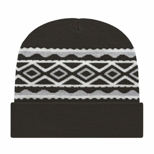 USA- Made Diamond Cuffed Beanie Thumbnail