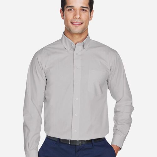 Men's Crown Collection® Broadcloth Woven Dress Shirt Thumbnail